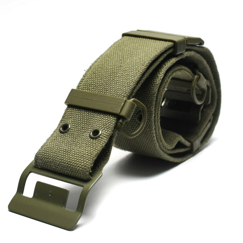 Cinturón original del ejército francés Famas Olive OD Belt Web FRANCE Militar