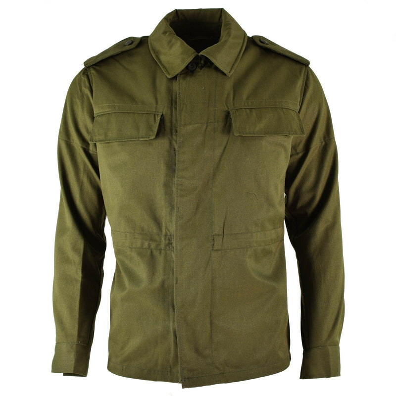 Chaqueta de campo del ejército checo vintage original M85 Militar Olive Verde Militar NUEVO