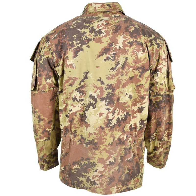 Genuino ejército italiano RIP Stop Vegetato Camo ACU Combate Combate Camisa de campo BLUSIÓN