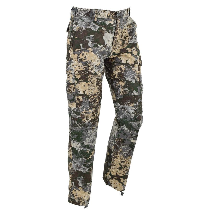 Mil-Tec Militares de los pantalones de campo BDU R/S BANSERS Camuflaje Cintura ajustable