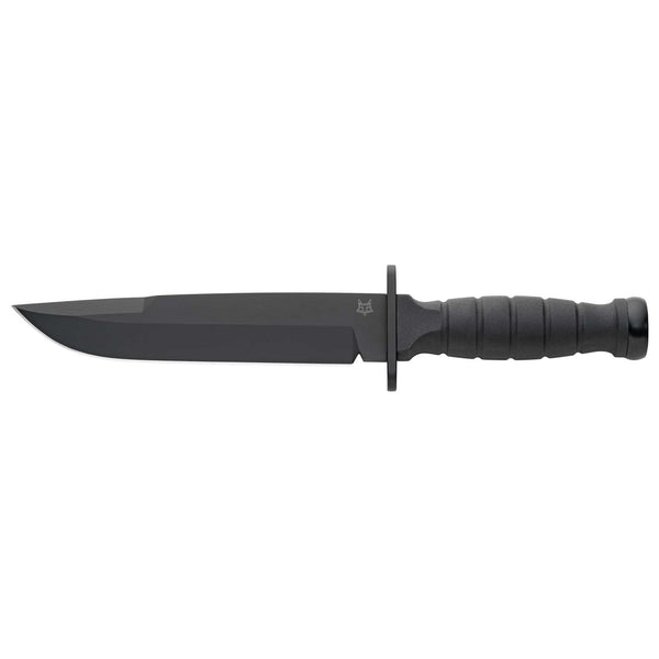 Fox Knives Brand FX-689 Defensor fijo Cuchillo Táctico Táctico Punto de clip Blade Negro