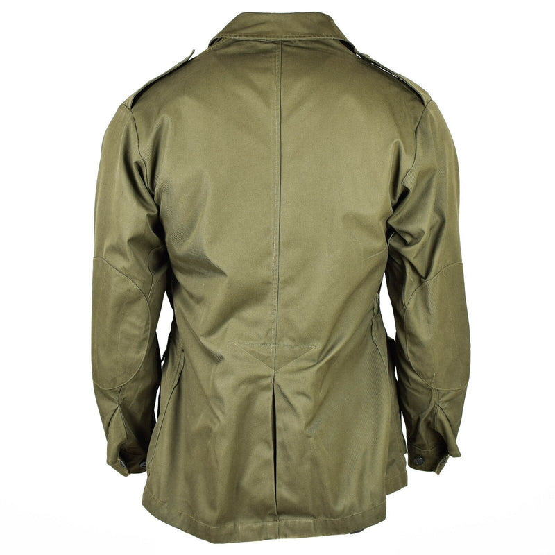 Camisa de chaqueta verde oliva de ejército italiano original