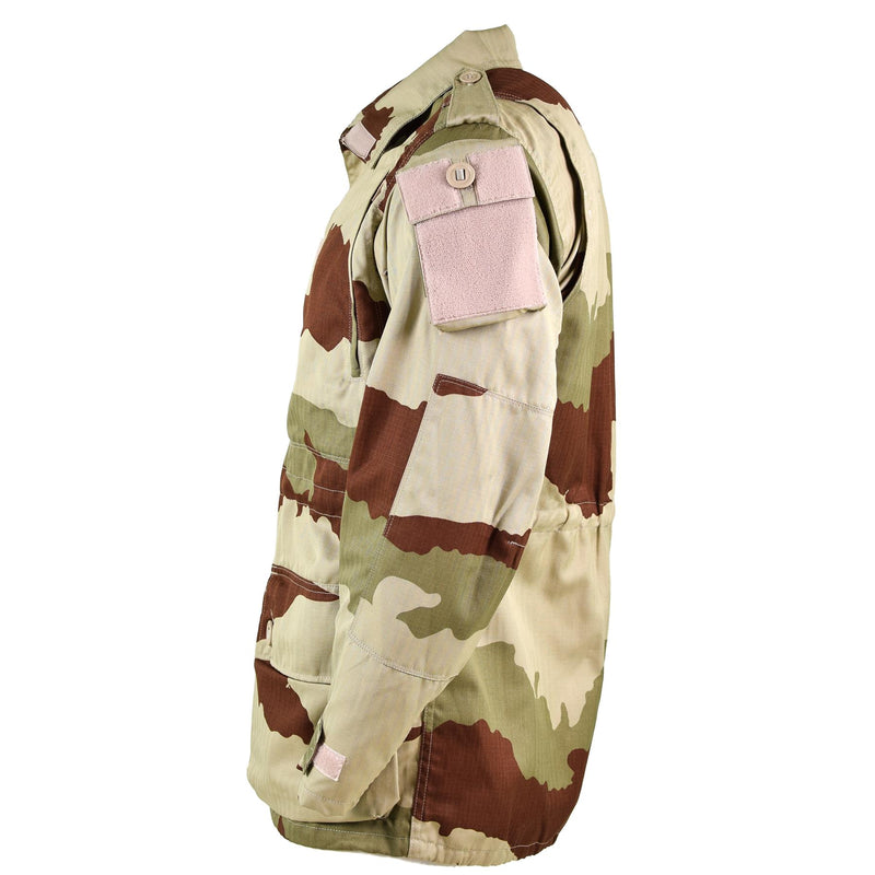 Genuino ejército francés parka fele t4 s2 chaqueta de combate desierto camufla