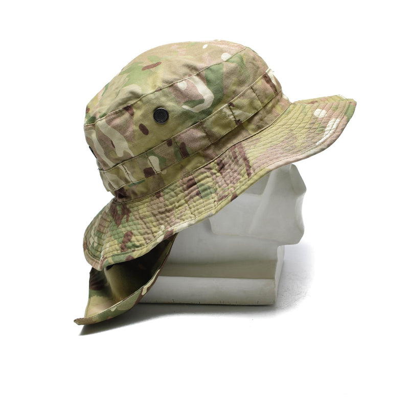 Genuino británico Militar Military Bush Hat MTP Camuflage Coloque Flap Panamá Boonie Hat Nuevo