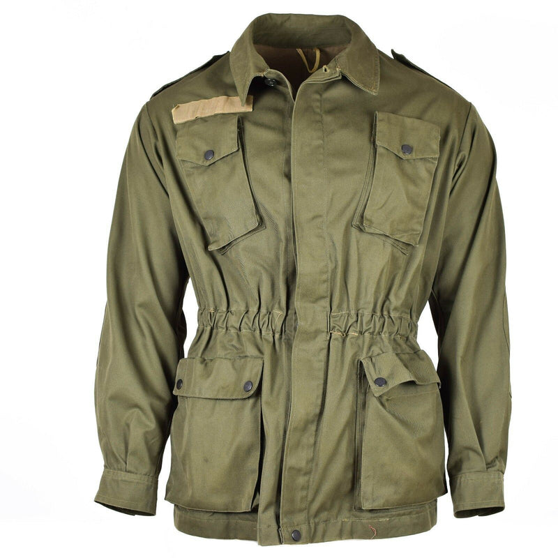 Camisa de chaqueta verde oliva de ejército italiano original