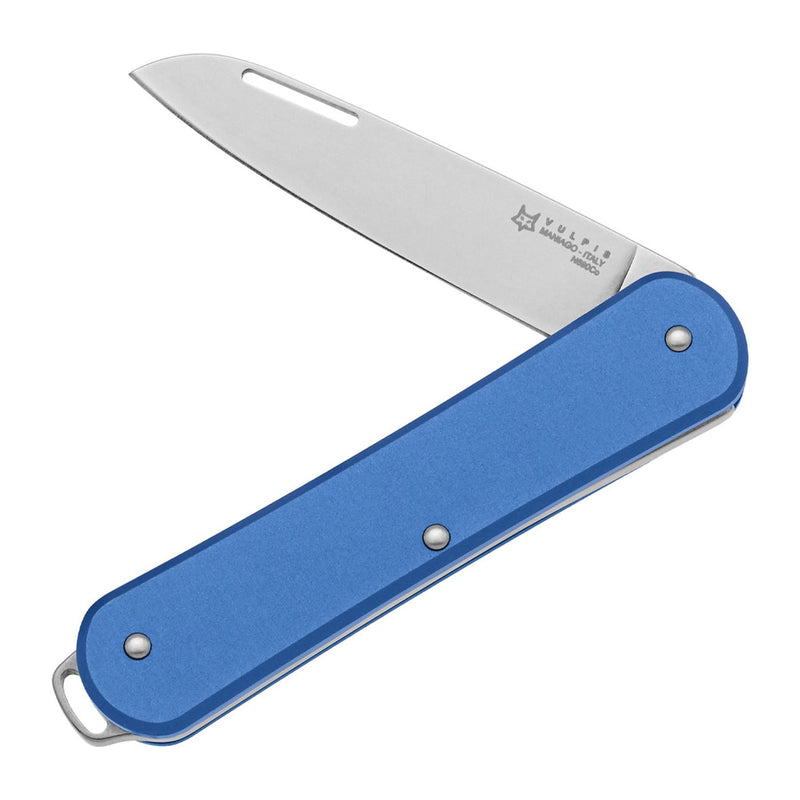 Fox Knives Vulpis FX-VP130 SB Cambie de bolsillo plegable Acero inoxidable N690CO Azul