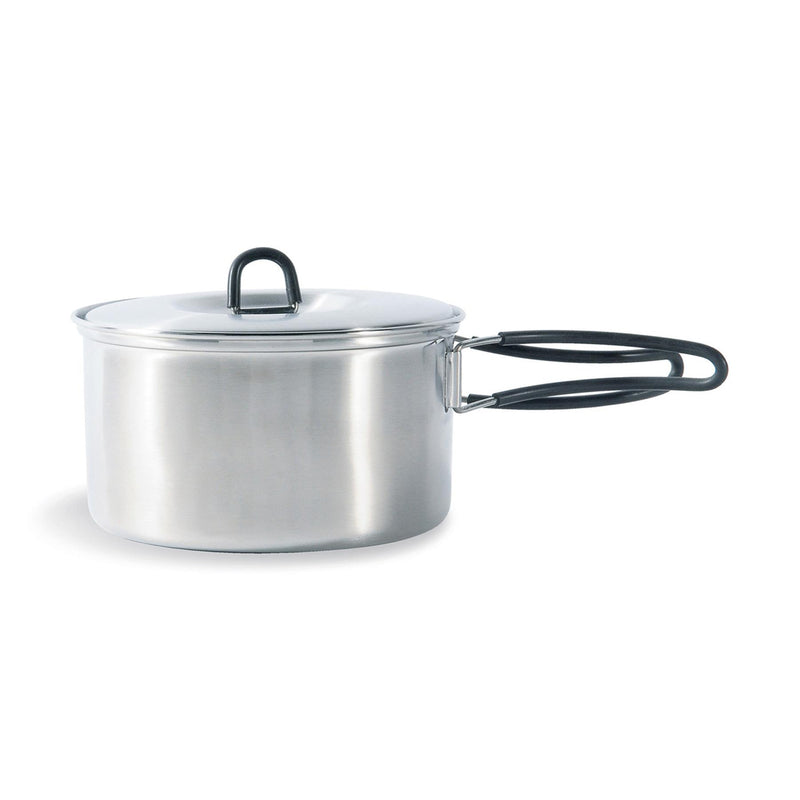 Tatonka Camping Cooking Juego de acero inoxidable de acero inoxidable Pot compacta de fuego al aire libre