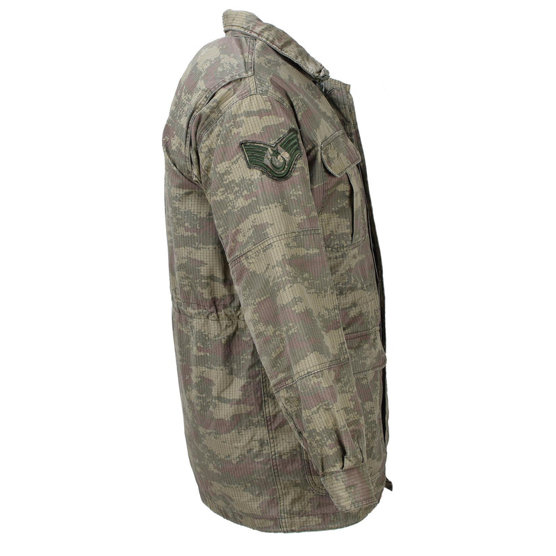 Paracaidista turco original chaqueta parka camuflaje Ripstop Ejército