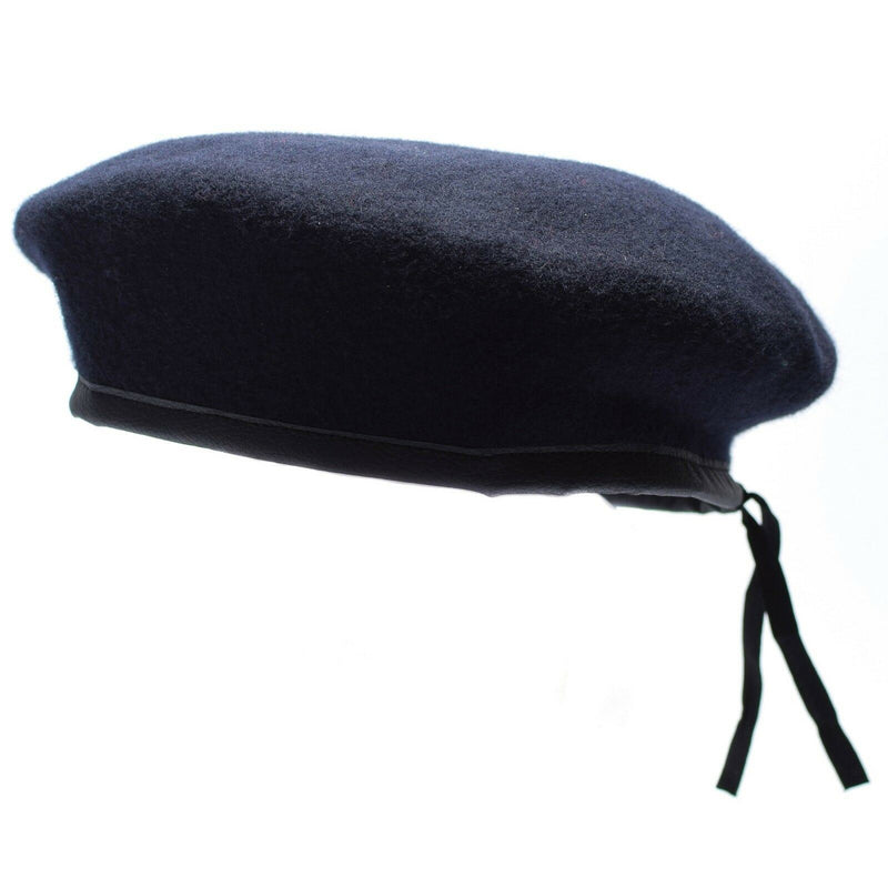 Genuino ejército alemán marines Berina azul oscuro Comando militar Comando de la gorra de la marina lana