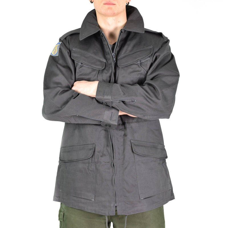 Chaqueta de combate del ejército danés original M71 Dinamarca Militar Grey Field Excedente