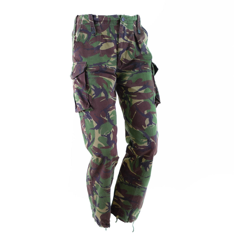 Pantalones del ejército británico original Temperate DMP Woodland Combat Bdu pantalones excedentes