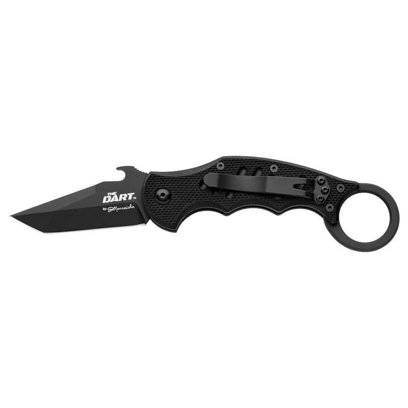 Fox Knives the Dart Tanto Bockil Sifa de acero inoxidable N690CO Negro Idroglider