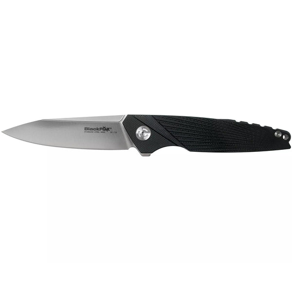 Fox Knives Brand Plegador de bolsillo plegable Metropolis de acero inoxidable 440c recubierto de satén