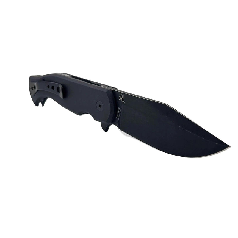 Fox Knives Eastwood Tiger Bolsillo de bolsillo D2 Steel G10 Táctico negro