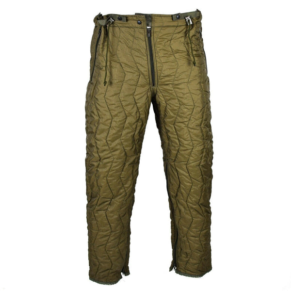 Genuino ejército alemán acolchado pantalones pantalones de revestimiento