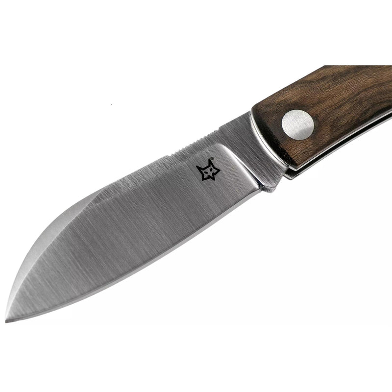 Fox Knives Livri Cuchilla de bolsillo Sheepssfoot M390 Manija de madera de acero Blojo de articulación deslizante