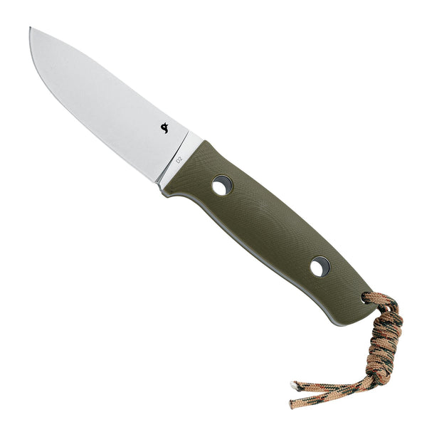 Fox Knives BF-710 D2 Cuchillo de cuchilla fija Kydex Firestarter OD Green