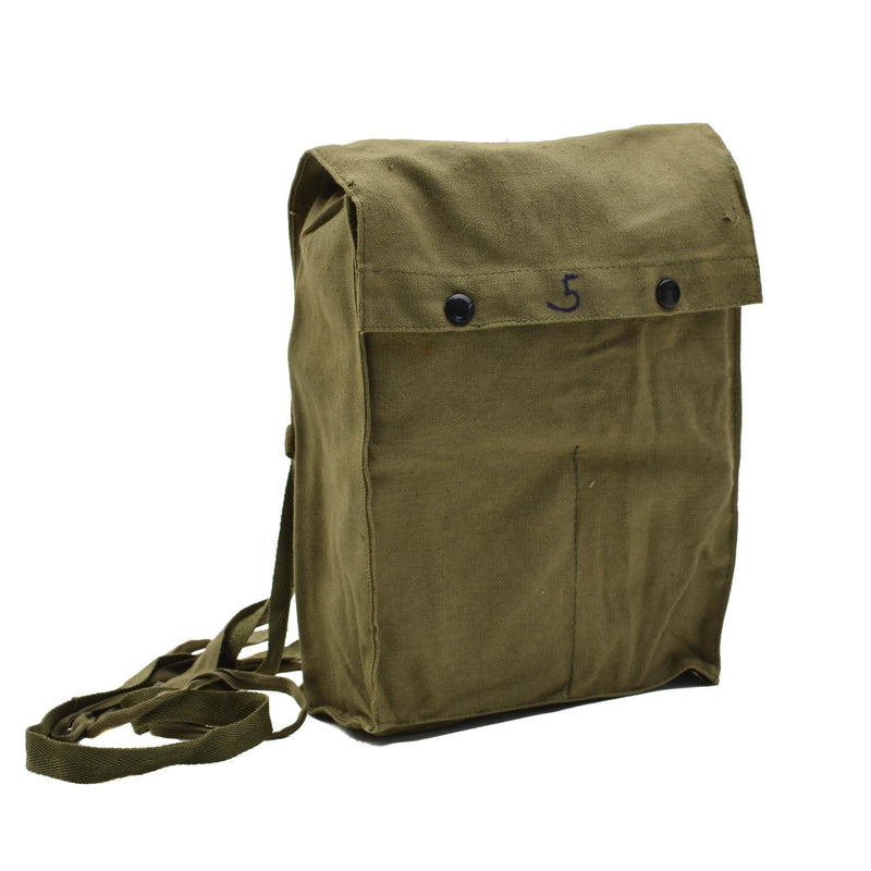 Bolso de hombro militar checo original Botones de aleta práctica de aleta