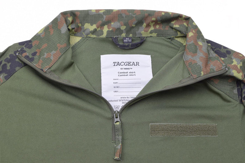 Tacgear Brand Alemán Camisas de estilo del ejército Combate Tropas Underwear Flecktarn Camo