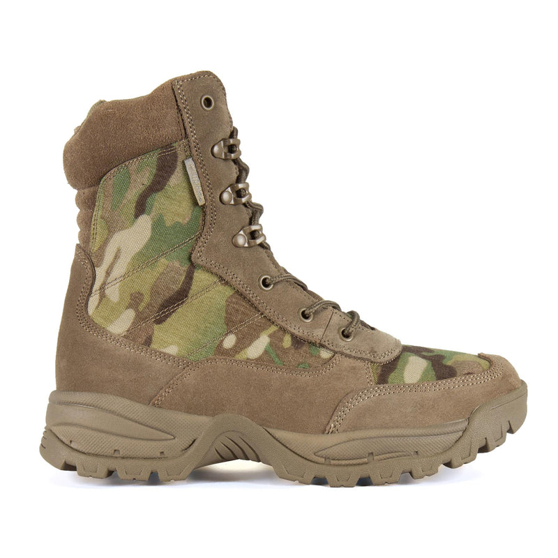 Teesar Botas Multicam Multicam Side Caza de caza Zip Servicio de trekking Calzado