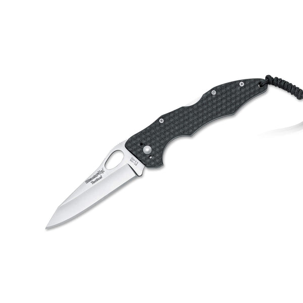 Cuchillo plegable de la marca Fox Knives con recubrimiento satinado 440 Handilla de acero inoxidable G10