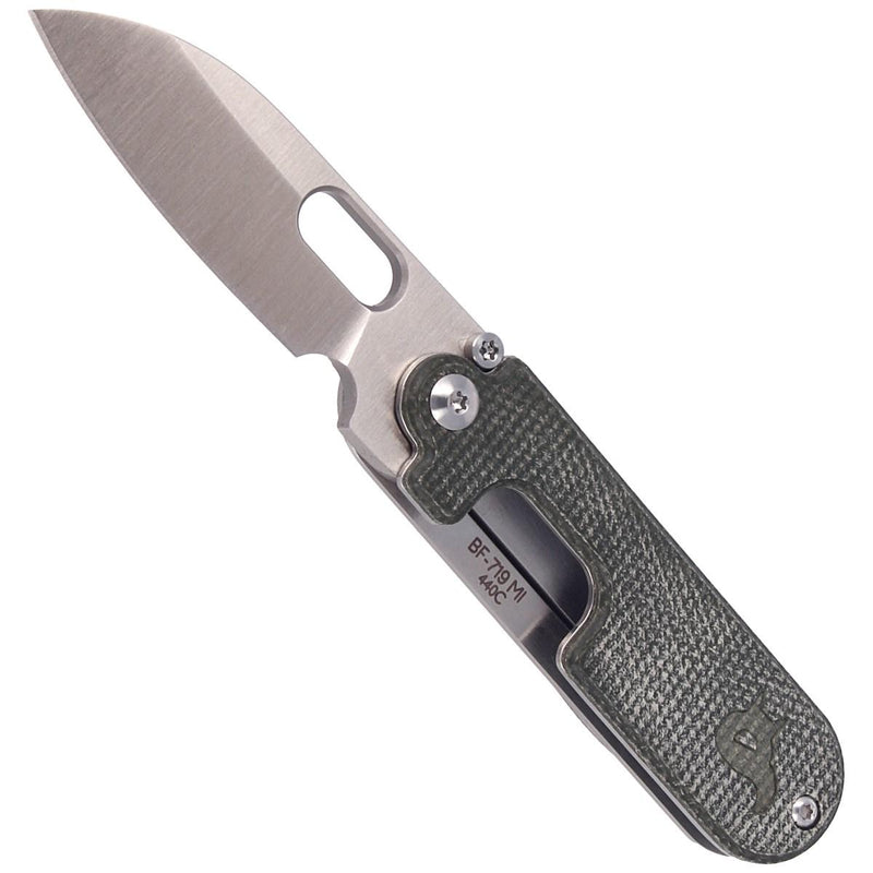 Fox Knives Brand Bean Gen2 Camsilla de bolsillo plegable Satinado Satinado Recubierto 440C Acero inoxidable