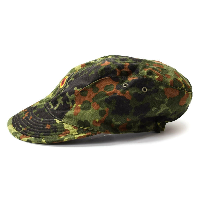 Genuino original de la fuerza aérea del ejército alemán Flecktarn Camo Peak Hat Military Nuevo