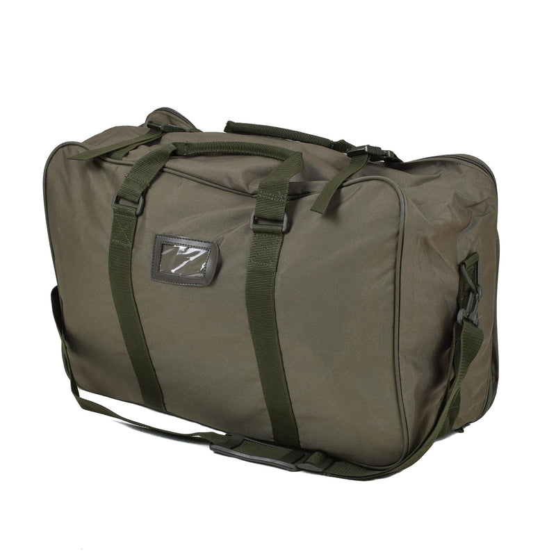 Genuine italiano del ejército italiano Bag 60L ESERCITO LOGO CORRES AJUSTABLE OLIVE