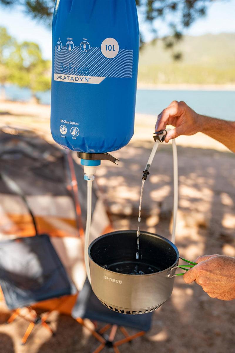 Katadyn Be Be Free Gravity 10L Filtro de agua Sistema de purificación de agua Vesatilla de hidratación