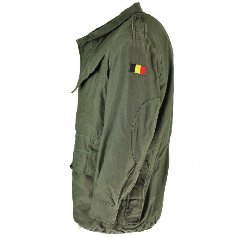 Jaqueta de campo del ejército belga genuino M64 Algodón militar de algodón impermeable Olive OD