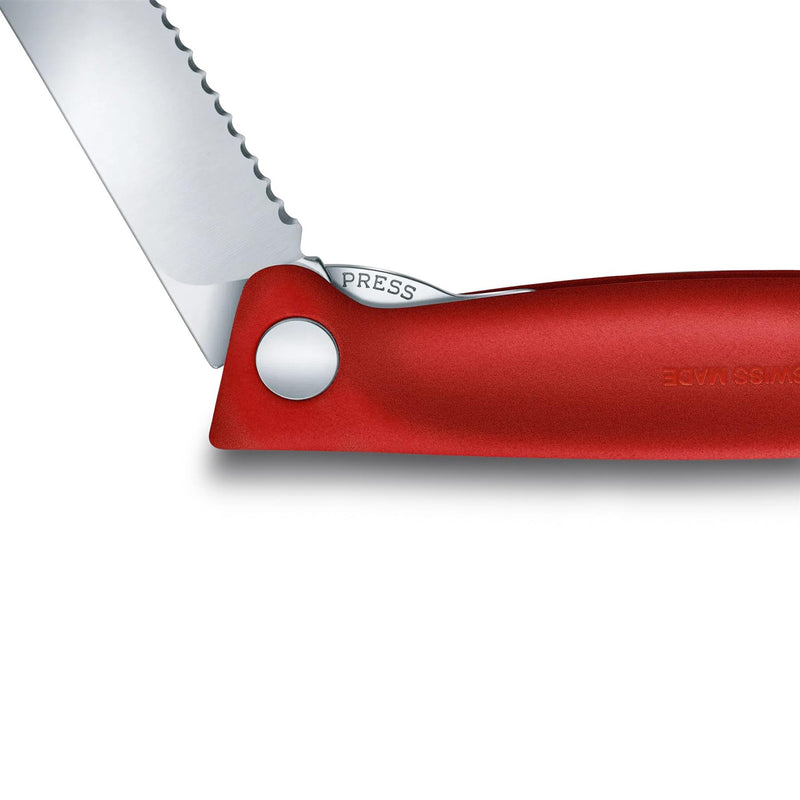 Victorinox Swiss Classic Pleging Paring cuchillo de acero inoxidable Hoja roja