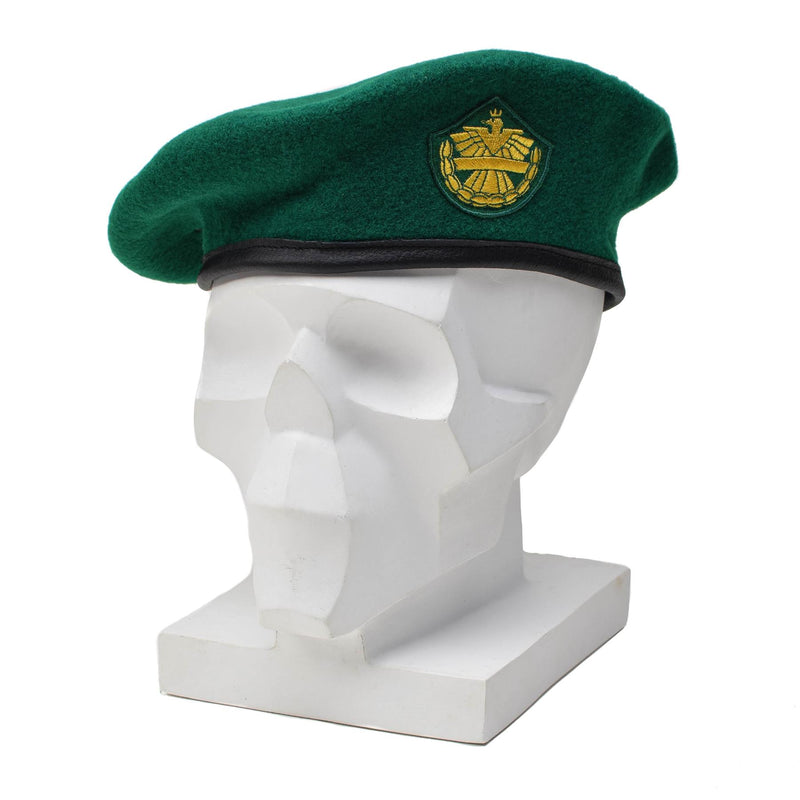 Genuino ejército austriaco lana verde boina boina gorra de cabeza de cabeza ligera casual nuevo