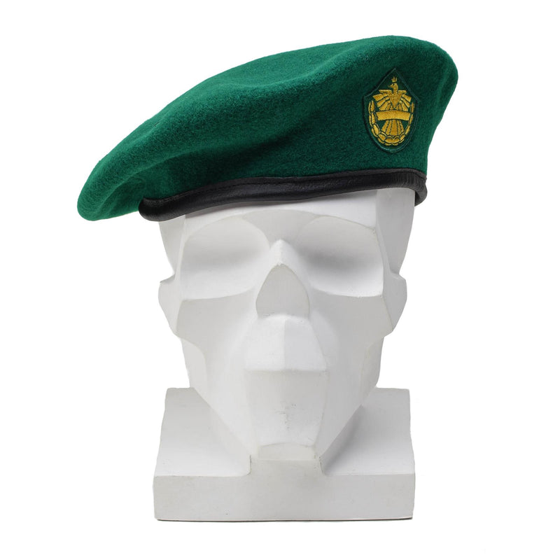 Genuino ejército austriaco lana verde boina boina gorra de cabeza de cabeza ligera casual nuevo