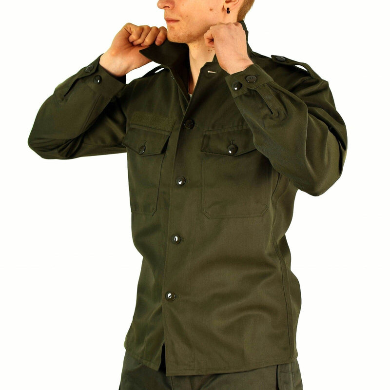 Camisa de combate del ejército de BH austriaco original Olive Olive Green Bdu Field Nuevo