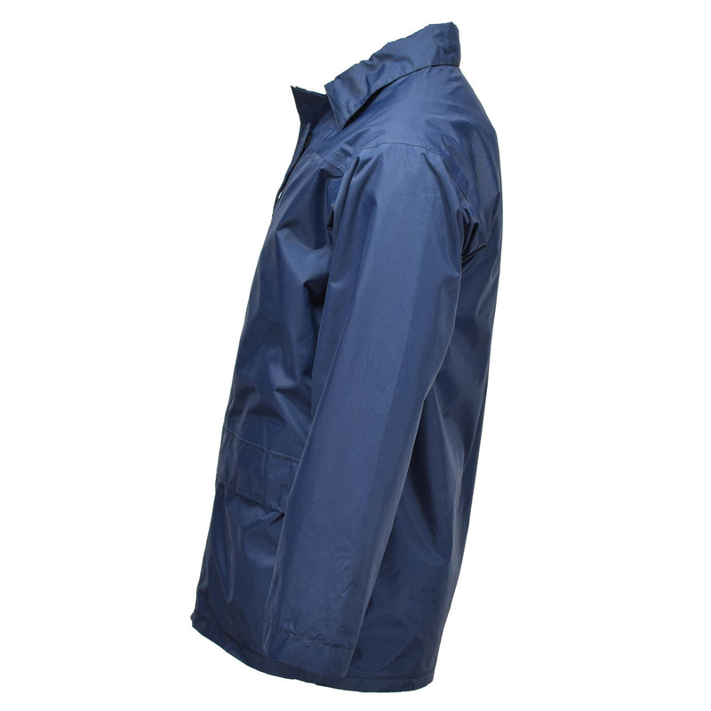 Chaqueta británica de la RAF original impermeable mal tiempo parka forrada impermeable azul