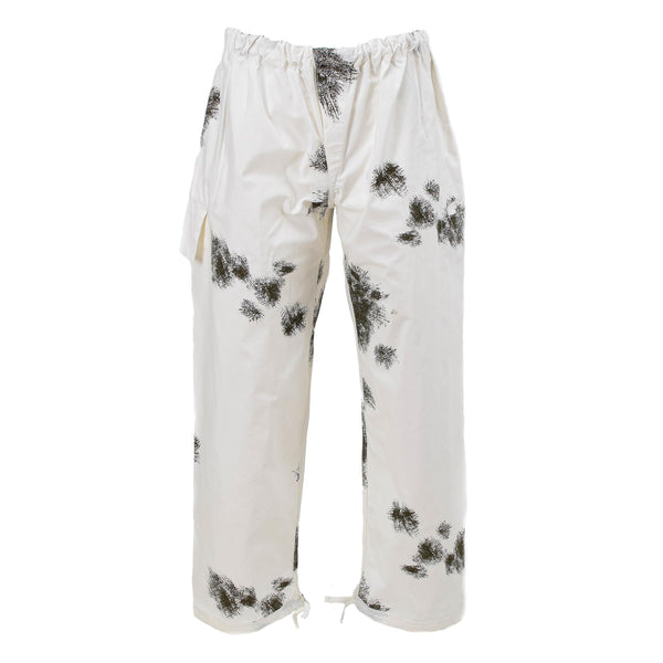 A.Blochl Pantalones de estilo del ejército alemán CAMO Snow Capa reversible de uniforme exterior NUEVO