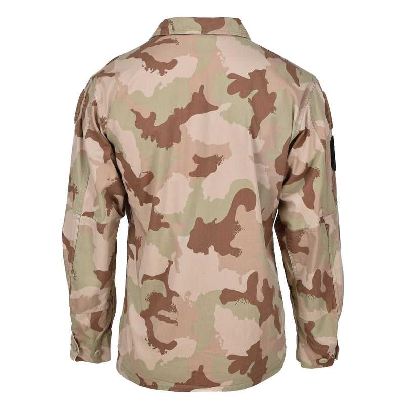 Chaqueta militar húngara original combate camisa de camuflaje de camuflaje liviano