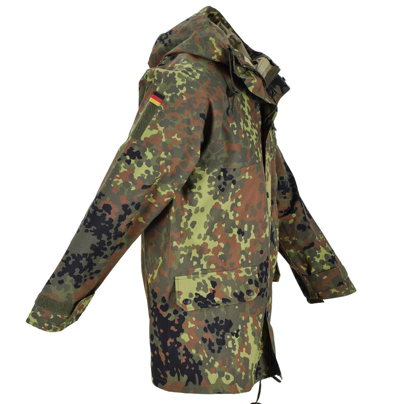 MIL-TEC JUNTA DE CAMBIO DEL Ejército alemán Goretex Flecktarn Camo Imploude Rain