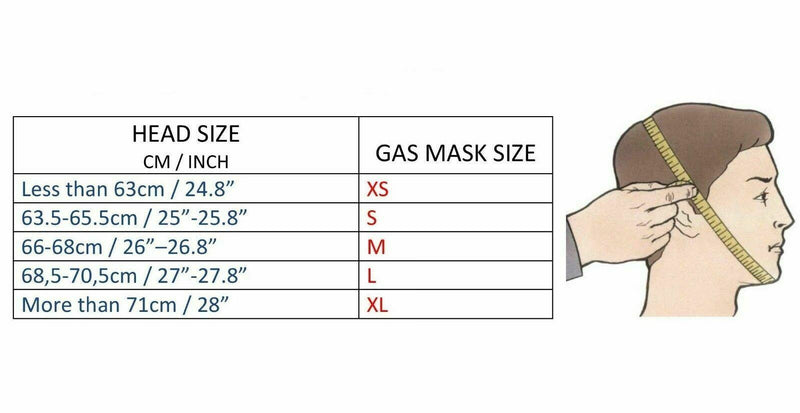 Máscara de gas militar GP-5 Filtro moderno CF F3 OTAN Respiratorio NUEVO