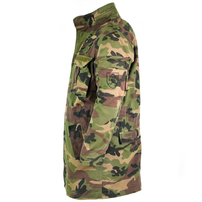 Chaqueta de campo del ejército eslovaca vintage original M97 Eslovaquia Combate Military Parka