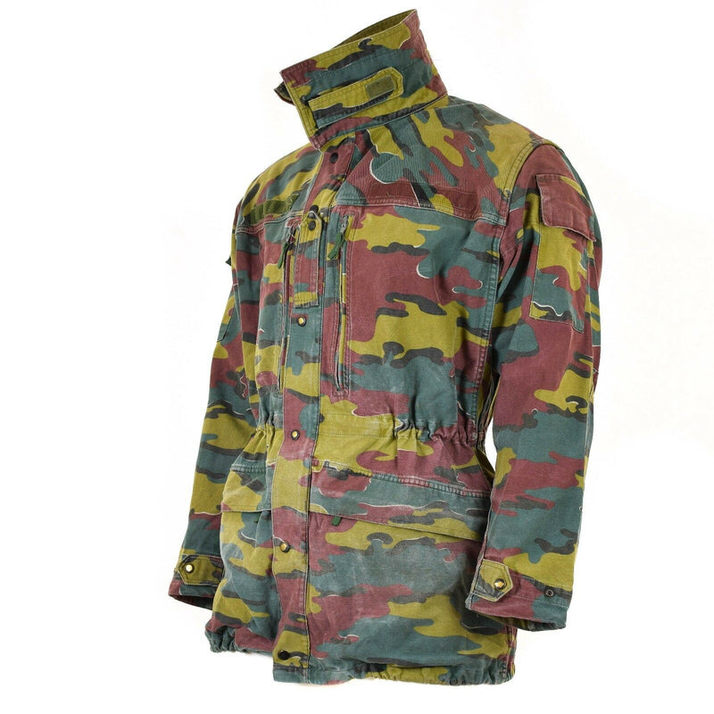 Combate militar del ejército belga original M90 Chaqueta de campo Parka Jigsaw Camo Surplus