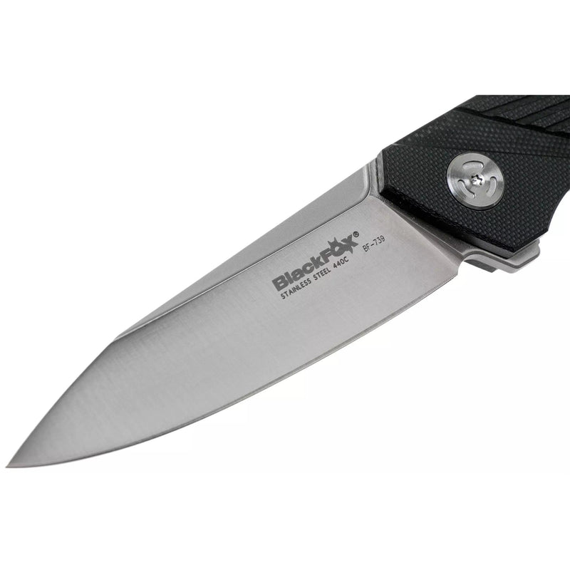 Fox Knives Brand Plegador de bolsillo plegable Metropolis de acero inoxidable 440c recubierto de satén