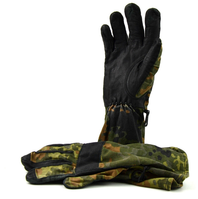 El verdadero ejército alemán Flecktarn camufla de camuflaje Guantes de combate de BW con todo propósito