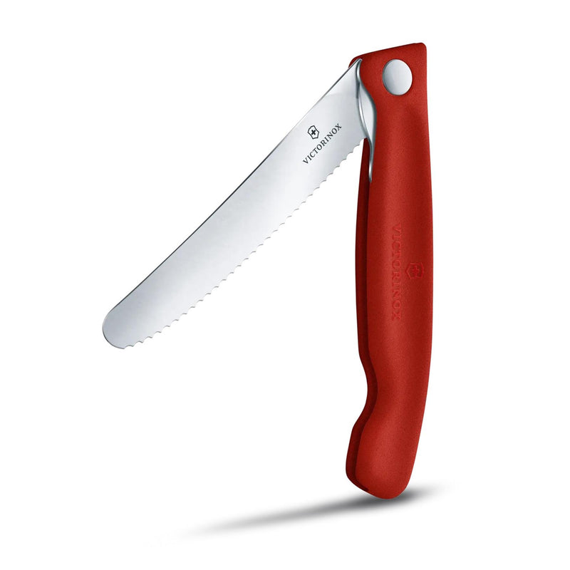 Victorinox Swiss Classic Pleging Paring cuchillo de acero inoxidable Hoja roja