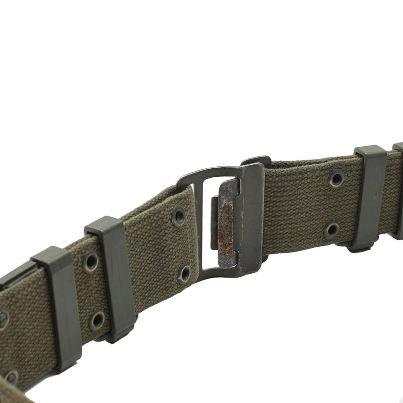 Cinturón original del ejército francés Famas Olive OD Belt Web FRANCE Militar