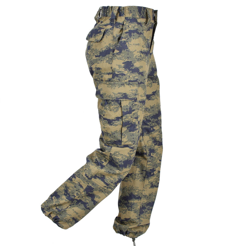 Pantalones tácticos de camuflaje de camuflaje azul turco original Pantalones tácticos Ripstop pantalones