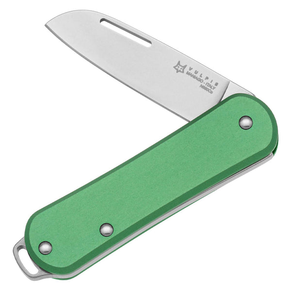 Fox Knives Vulpis FX-VP108 OD Cambie de bolsillo plegable Acero inoxidable N690CO Verde