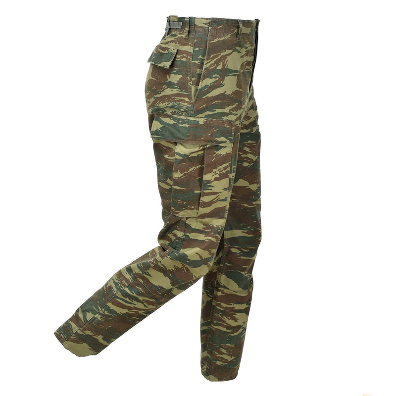 Pantalones del ejército griego original Pantalones Lizard Camuflage Grecia Surfulidad Militares Pantalones