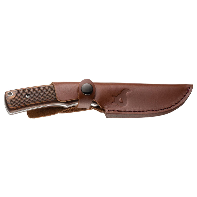 Fox Knives Companion Fijar cuchillo de cuchilla Punto de caída de acero inoxidable AISI 440C