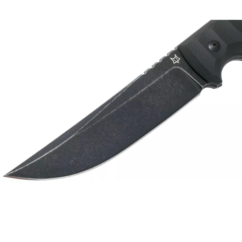 Fox Knives Ryu Tactical Modificado Tanto Forma Fijar cuchilla Fijar Stone Stone Black